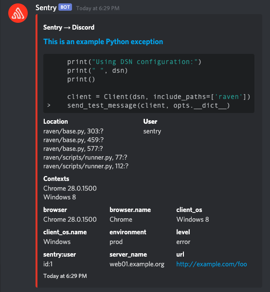 Example Screenshot